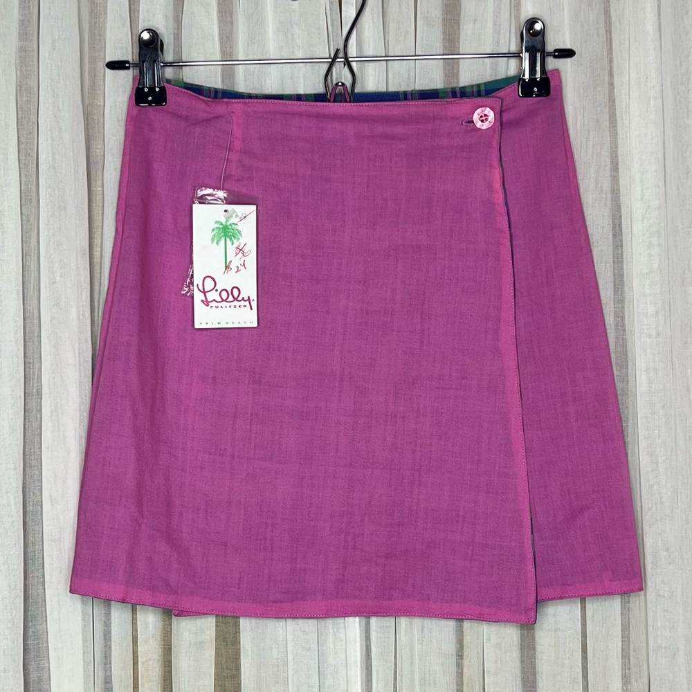 NWT Lilly Pulitzer Halley Reversible Wrap Mini Skirt - Picture 5 of 8